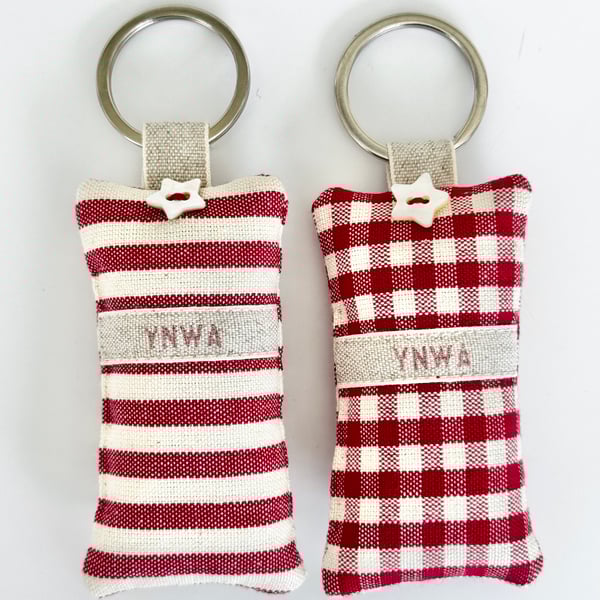 YNWA CELEBRATION KEY RING - gingham or stripes