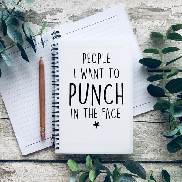 Notebook, funny notebook, gift for colleague, gift for women, funny friend gift,