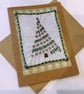 Hand Embroidered Christmas Tree - Christmas Card - Image 3