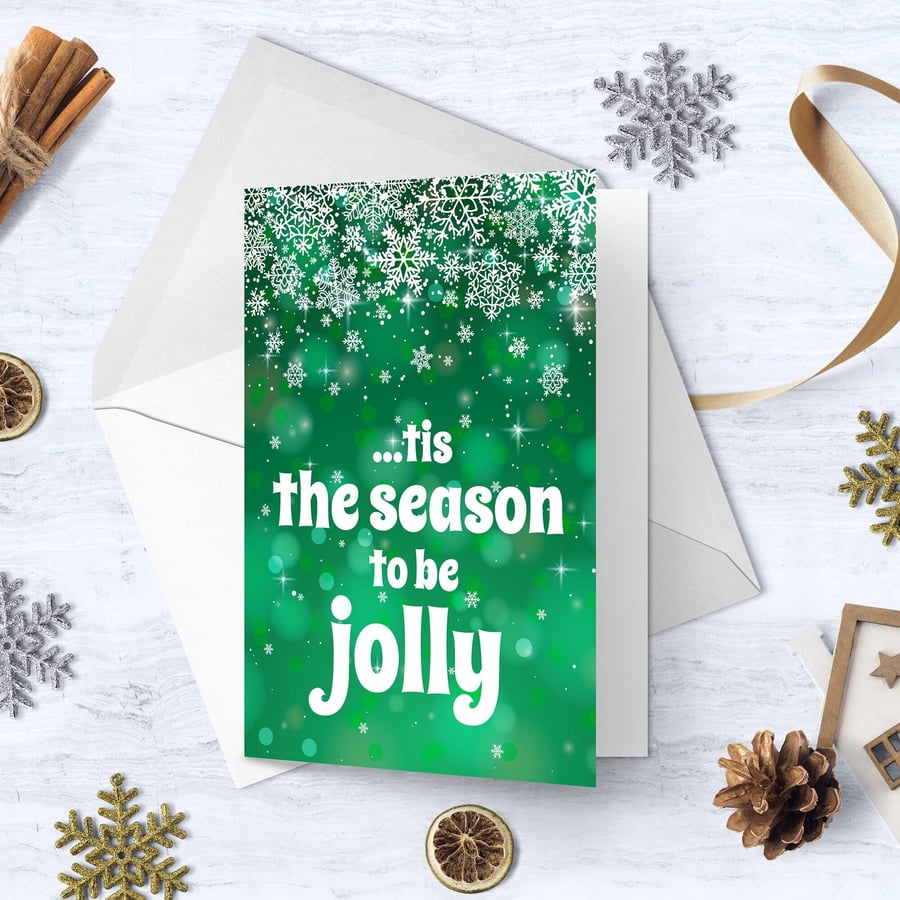 Deck the Halls Christmas Card 