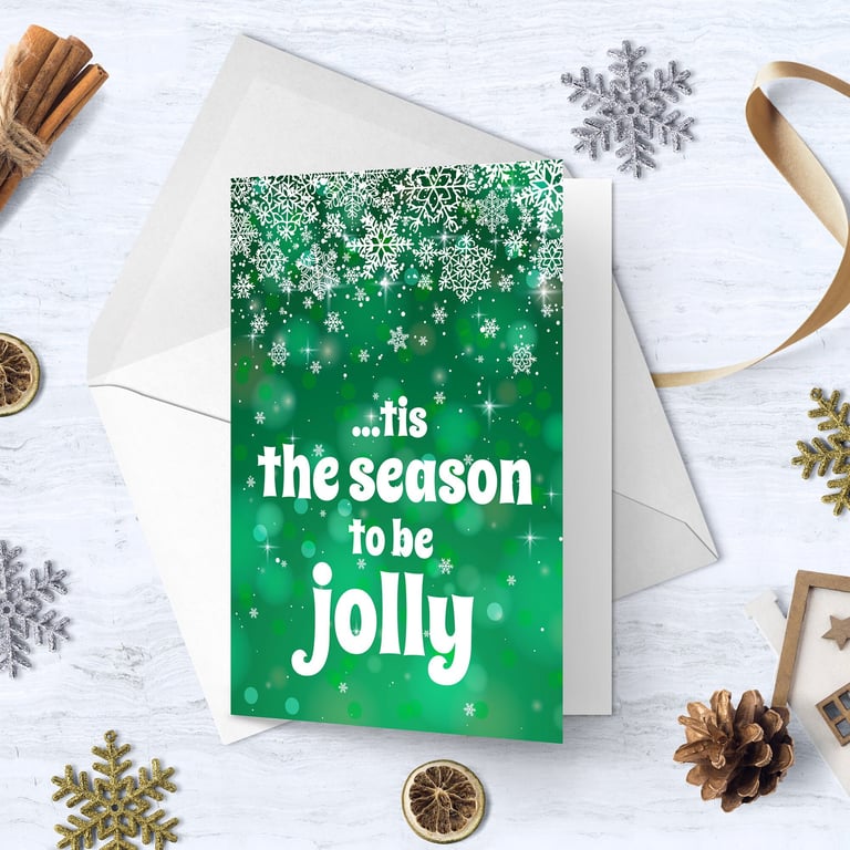 Deck the Halls Christmas Card 