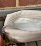 Beige Linen Look Box Pouch - Image 2
