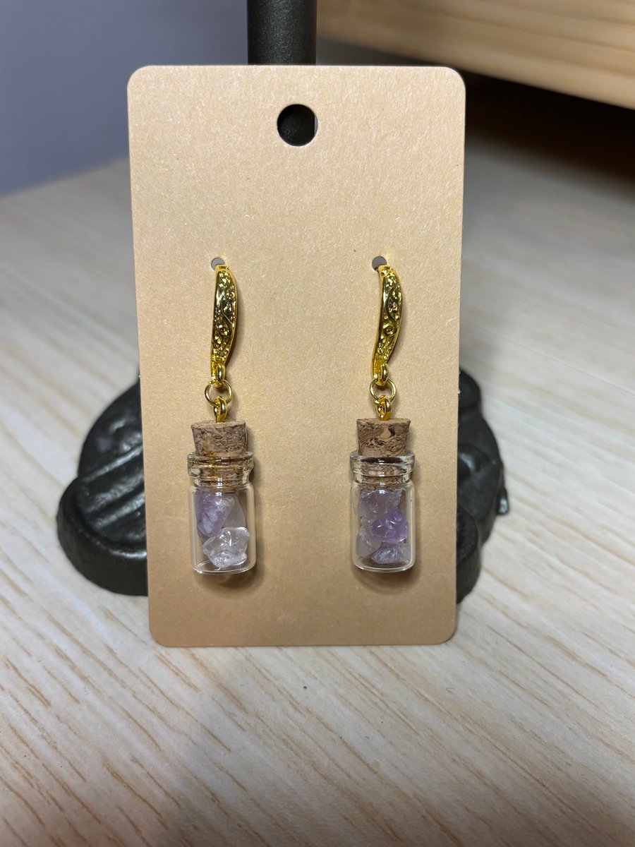 Rocco Marie antoinette fairy crystal potion earrings 