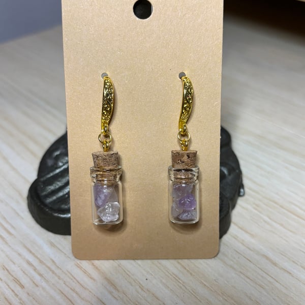 Rocco Marie antoinette fairy crystal potion earrings 