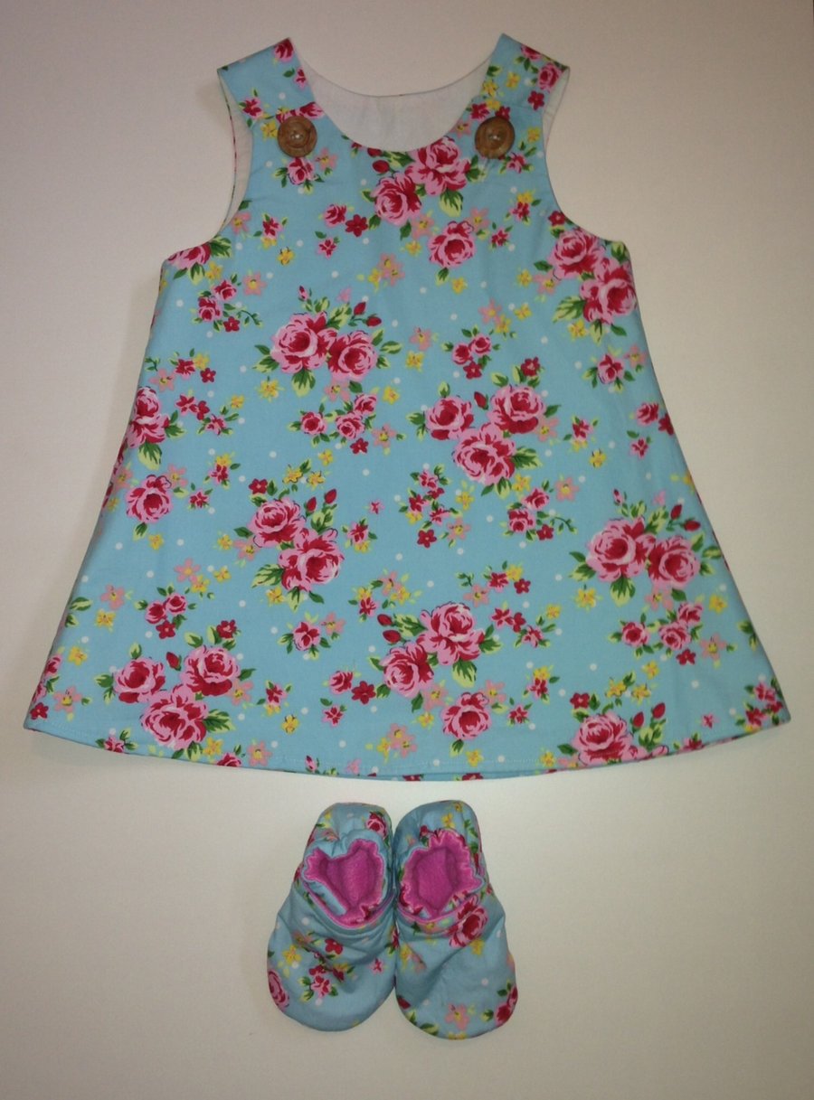 pinafore dress and bootie sets 