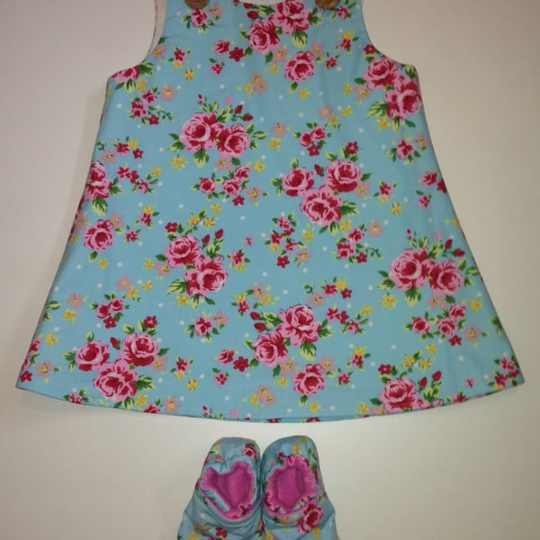 pinafore dress and bootie sets 