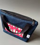Denim cat bag. Toiletry or cosmetics make up bag.  - Image 10