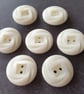 7 8" 23 mm 36 Ligne Early Polyester Buttons x 4 Buttons - Image 1