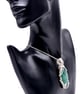 Malachite pendant, wire wrapped pendant, gift for them - Image 2