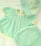 Baby's Hand Knitted Aran Weight Angel Top Shorts and Hat, Baby Clothes, BabyGift - Image 8
