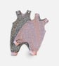 Leopard Print and Dusky pink Romper (reversible) - sizes up to 9-12mths  - Image 1