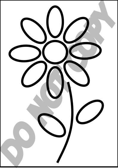 Daisy Print Stencil - Reusable - DIY