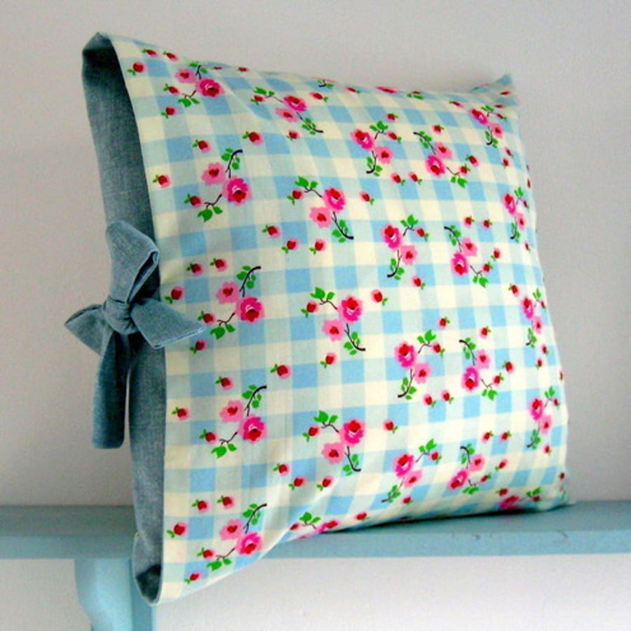 PDF Sewing Pattern Contrast Tied Cushion Cover