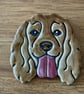 Handmade ceramic spaniel fridge magnet - Image 4