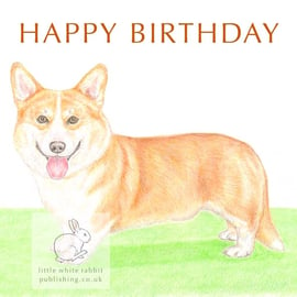 Charles the Corgi - Birthday Card