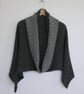 Poncho merino lambswool coal grey  - Image 2