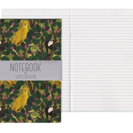 Lined Pages A5 Notebook - Monkeys and Cheetahs