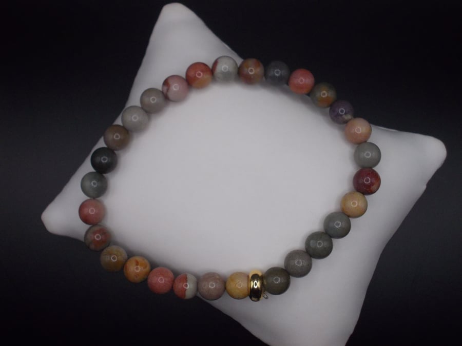 SALE - Agate elasticated bracelet