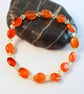 Carnelian Bracelet With Swarovski Crystals - Handmade In Devon - Image 5