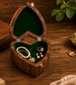 Hand Carved Heart Shaped Wooden Jewellery Box – Decorative Keepsake Storage  - Image 3