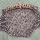 Lilac And White Shrug Which Doubles As A Scarf (AJ161L)