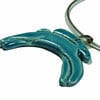  Ceramic Pendant Turquoise Hare Necklace