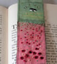 Poppies Bookmark - embroidered and painted . - Image 2