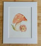 Watercolour Hedgehog Illustration - Calm  - Image 1