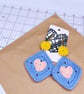 Crochet Earrings - Love Heart Granny