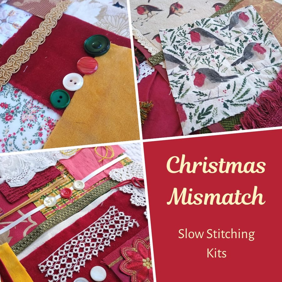 Christmas Mismatch - Slow Stitching kits