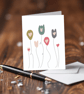 Pack of 6 - A6 White Linen Note Card & Envelope Set