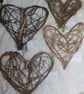 Nature Lover's Rustic Hearts driftwood, woven willow, hedgerow weaving,  - Image 2