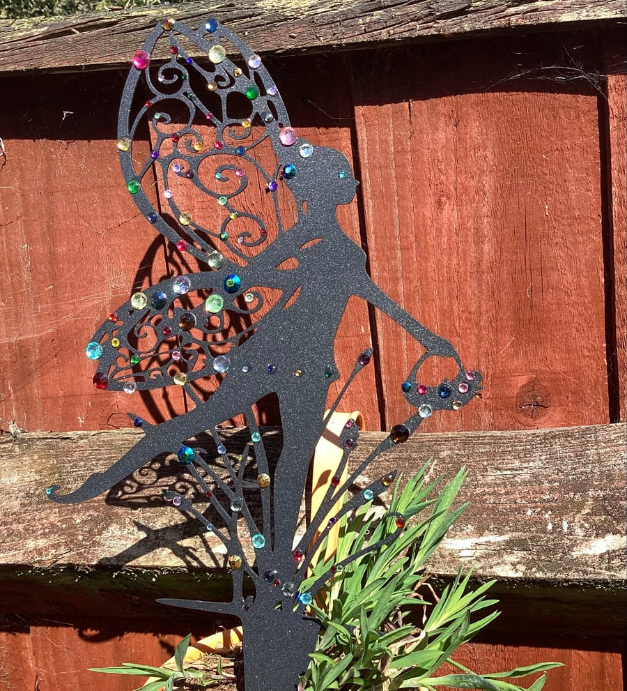 Garden fairy decoration, sun catcher