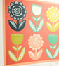 Retro Flower Garden - coral - Image 2