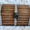 Wood veneer decorated jewellery box