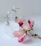 Earrings Freshwater Cultured Pearl Coins on Sterling Silver chain detail - Image 2
