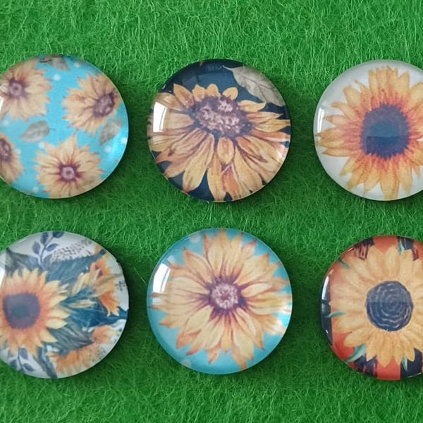 Sunflower Fridge Magnets 
