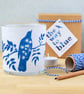Spring hedgerow Cyanotype tealight holder. - Image 5