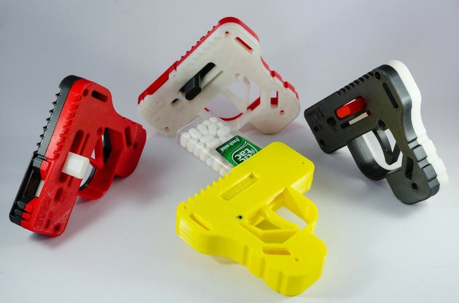 3D Printed Tic Tac Gun - Multiple Colours Available