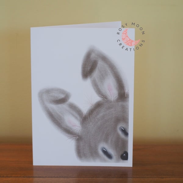 A Bashful Bunny, Blank Card