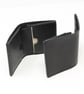 Black leather slim bifold wallet - Image 1