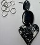 Splash Heart Dangle Earrings - Image 3