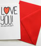 I Love You! And Your Cute Butt  Funny Valentine's,Birthday, Anniversary Card - Image 2