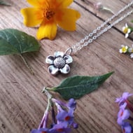 Summer Flower Silver Necklace No 2