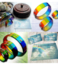 Handmade Glass Skinny Sized Rainbow Bridge - Pet Loss Optional Name, Paws, Card - Image 1