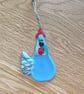Fused Glass Chicken ornament - Image 2
