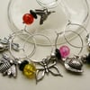 Gardeners 'Friend or Foe' Wine Glass Charms   KCJWG625A