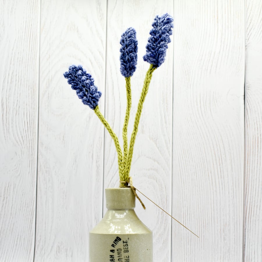 SOLD - Hand knitted Lavender bunch