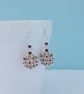 Beaded Ball Earrings with Rose Quartz  - Image 3