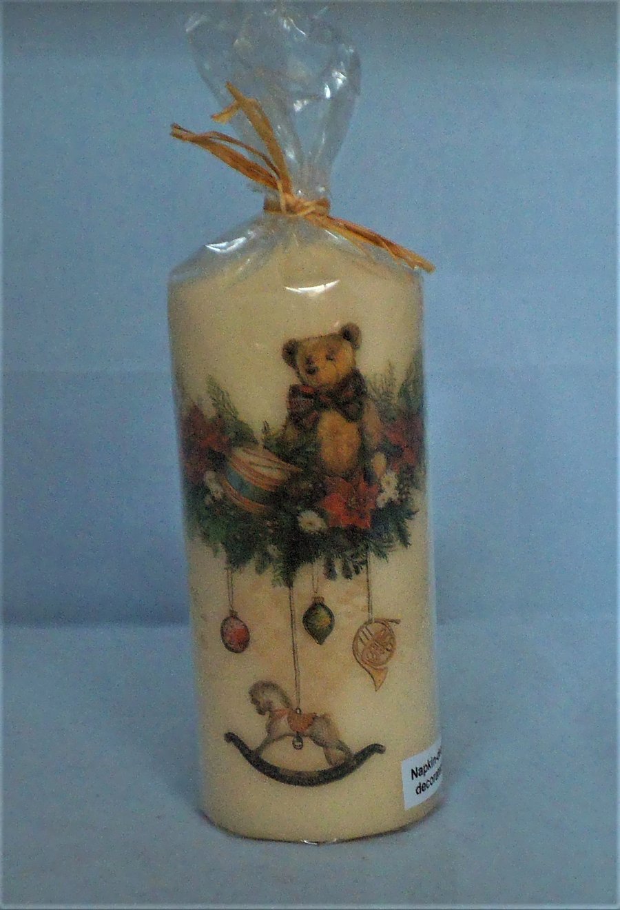 Decorated Candle Christmas Garland Wreath Teddy Rocking Horse Baubles Unusual